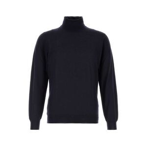 Fedeli Men Midnight Blue Wool Sweater